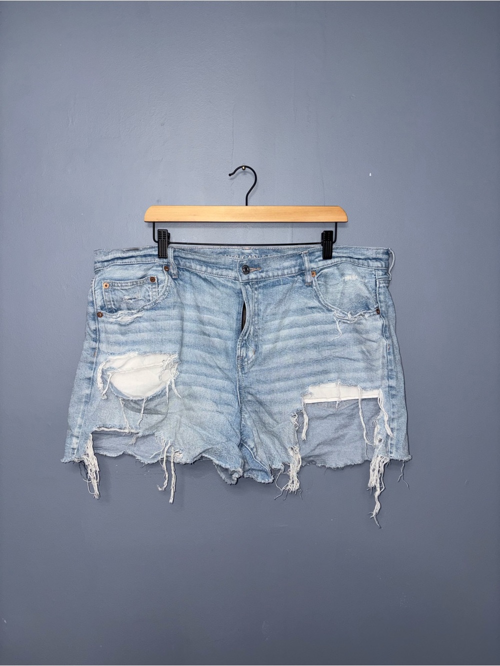 American Eagle | Distressed Jean Shorts